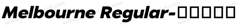 Melbourne Regular字体转换
